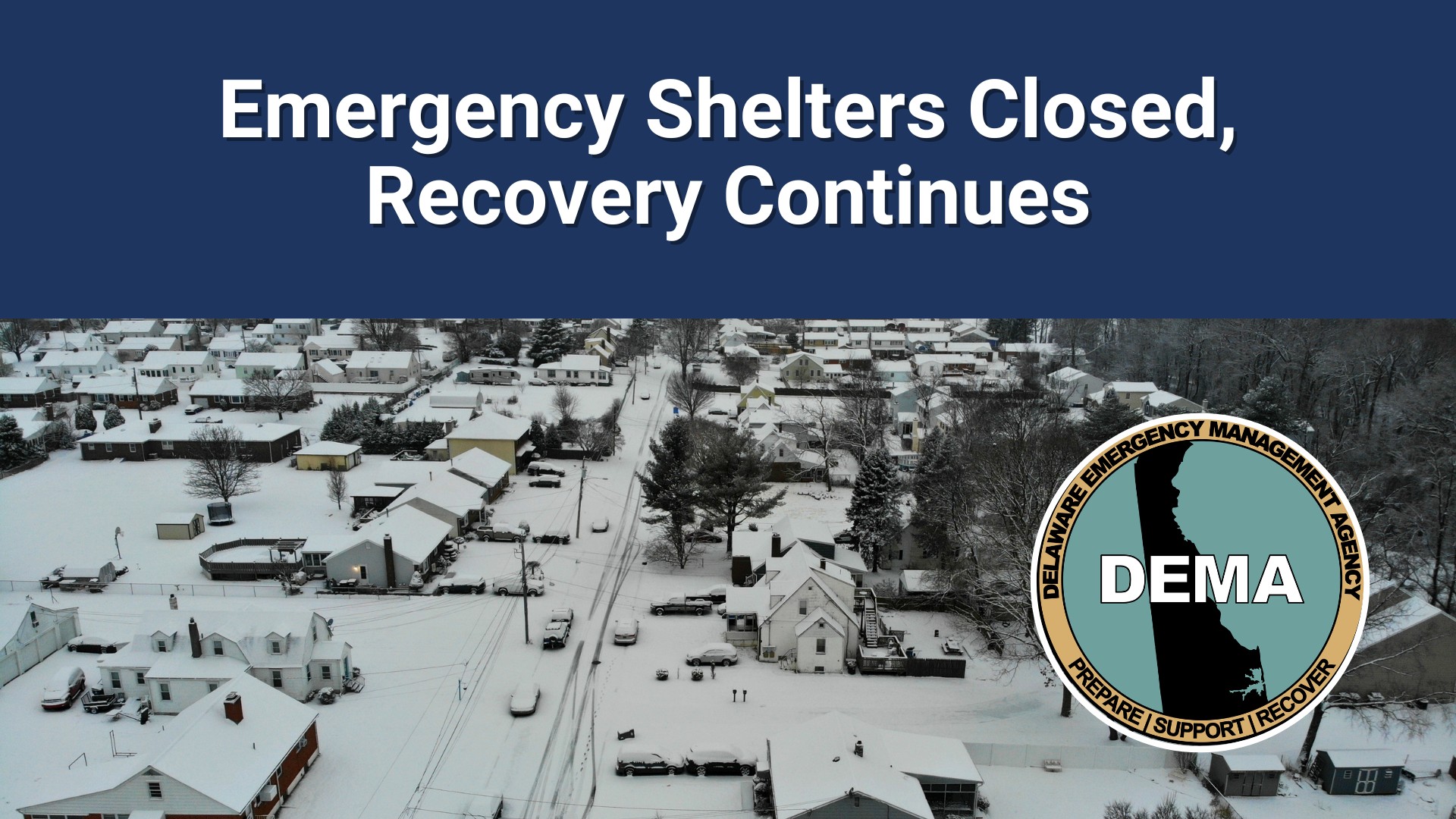 Dover and Georgetown Emergency Shelters Close as Storm Recovery Continues