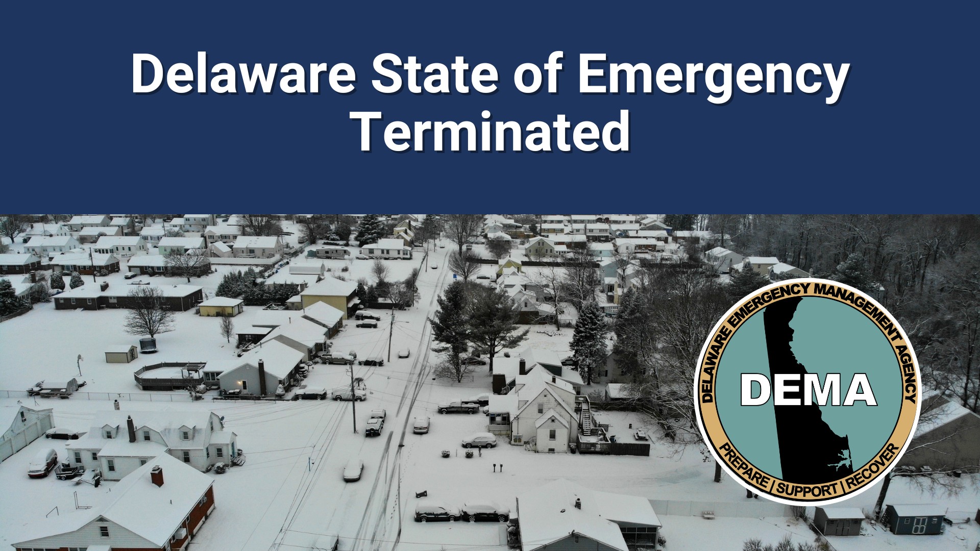 Delaware Emergency Declaration Lifted After Winter Storm Response