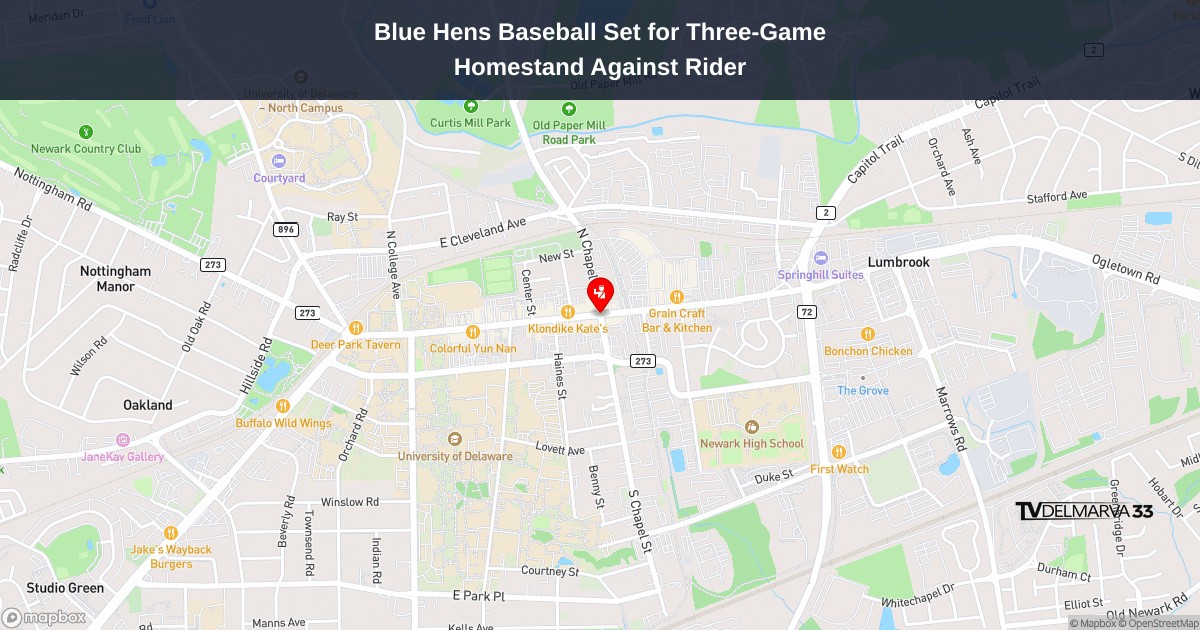 Blue Hens Baseball Set for Three-Game Homestand Against Rider