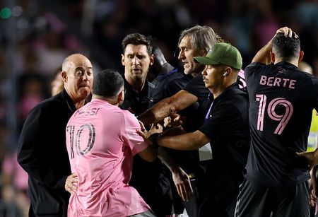Security Guard Accidentally Takes Down Messi While Stopping Field Invader