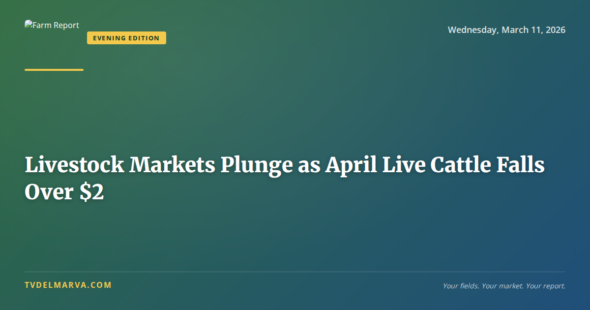 Livestock Markets Plunge as April Live Cattle Falls Over