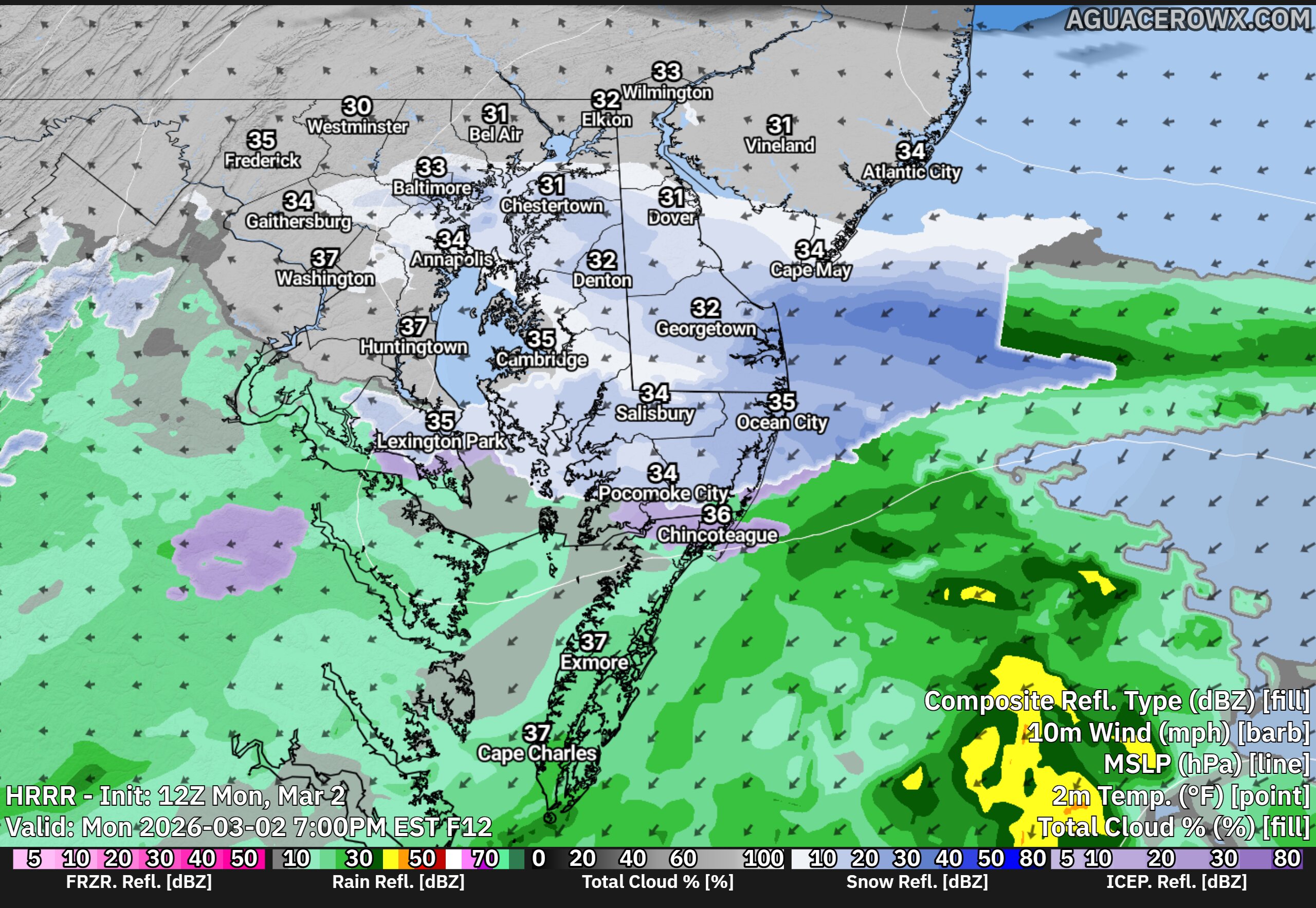 Cold Arctic Air in Place; Light Snow and Wintry Mix Possible Across Delmarva