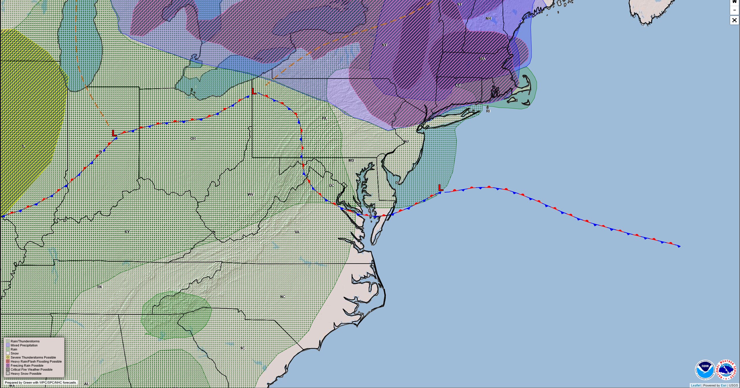 Dreary Weather Pattern Brings Fog and Light Rain to Delmarva Through Friday