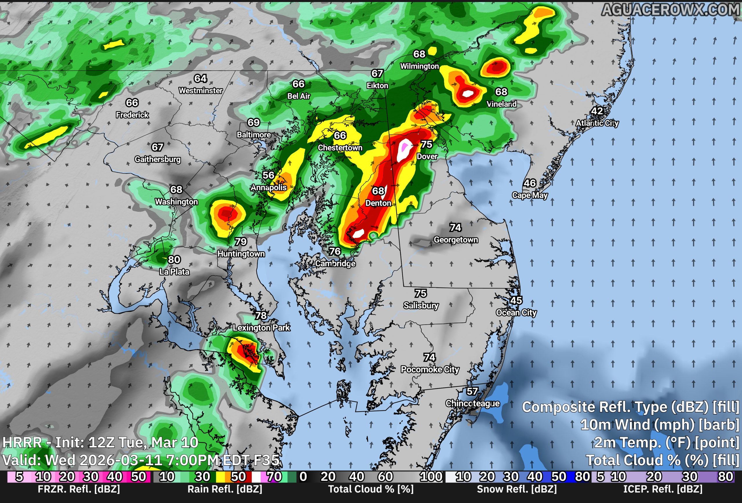 Strong Cold Front Could Bring Wednesday Overnight Strong Storms to Delmarva