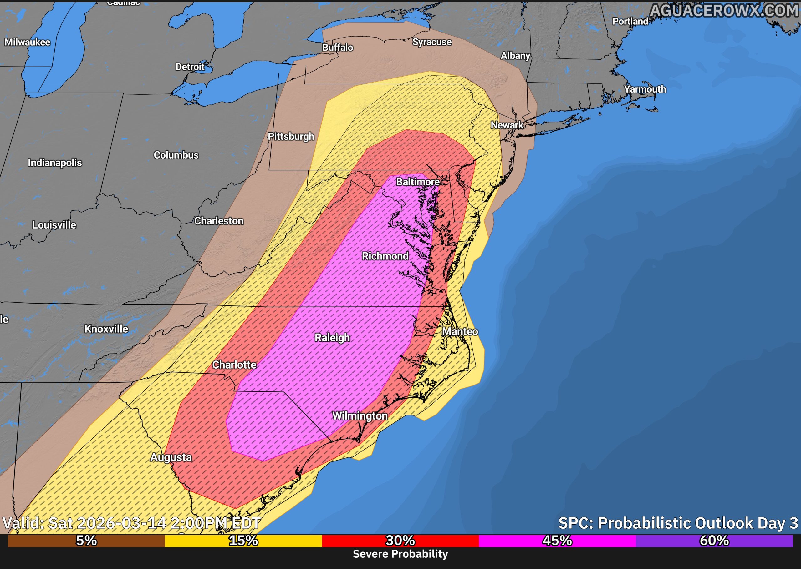 Volatile Severe Weather Setup Possible Across the Mid-Atlantic Monday