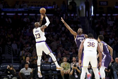 Lakers Dominate Kings 128-104 Behind Doncic and James Power Performance