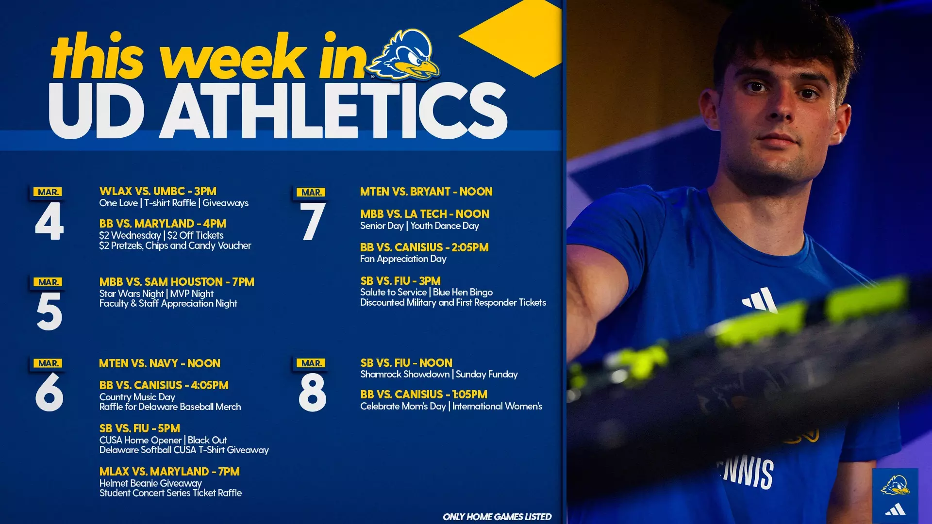 Delaware Blue Hens Weekly Sports Roundup Released