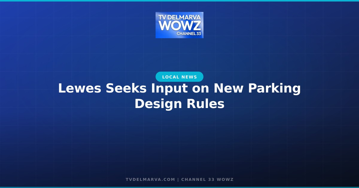 Lewes Seeks Input on New Parking Design Rules