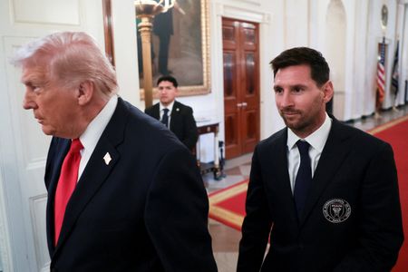 President Trump Hosts Soccer Star Messi at White House, Admits He Forgot