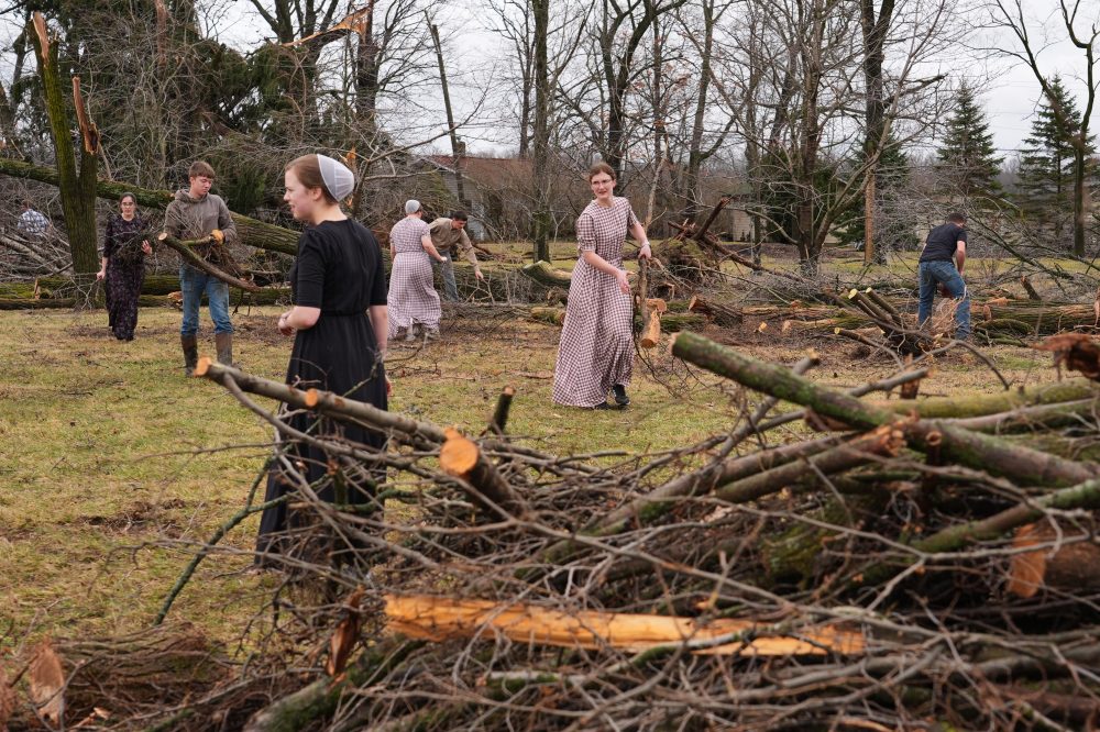 Storm Devastation Captured in Photos as Volunteers Aid Michigan, Oklahoma Recovery