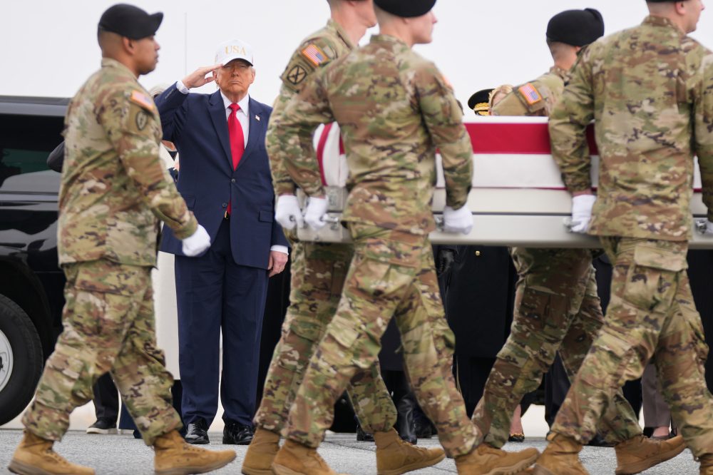 Trump Joins Families at Dover AFB for Ceremony Honoring Six Fallen Soldiers