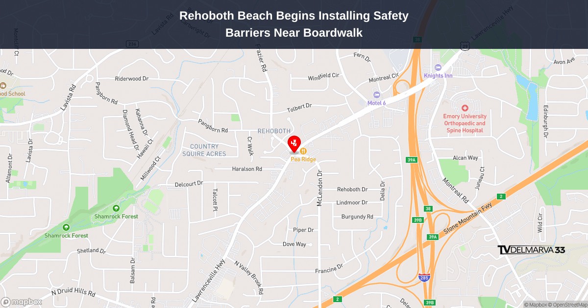 Rehoboth Beach Begins Installing Safety Barriers Near Boardwalk