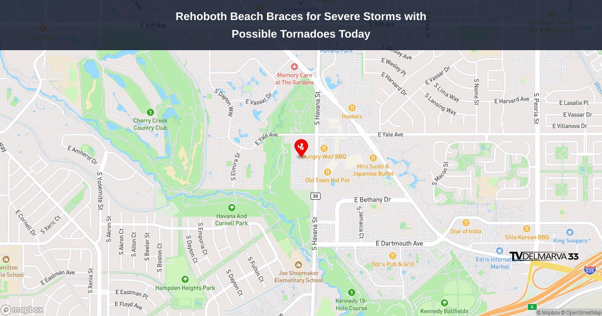 Rehoboth Beach Braces for Severe Storms with Possible Tornadoes Today