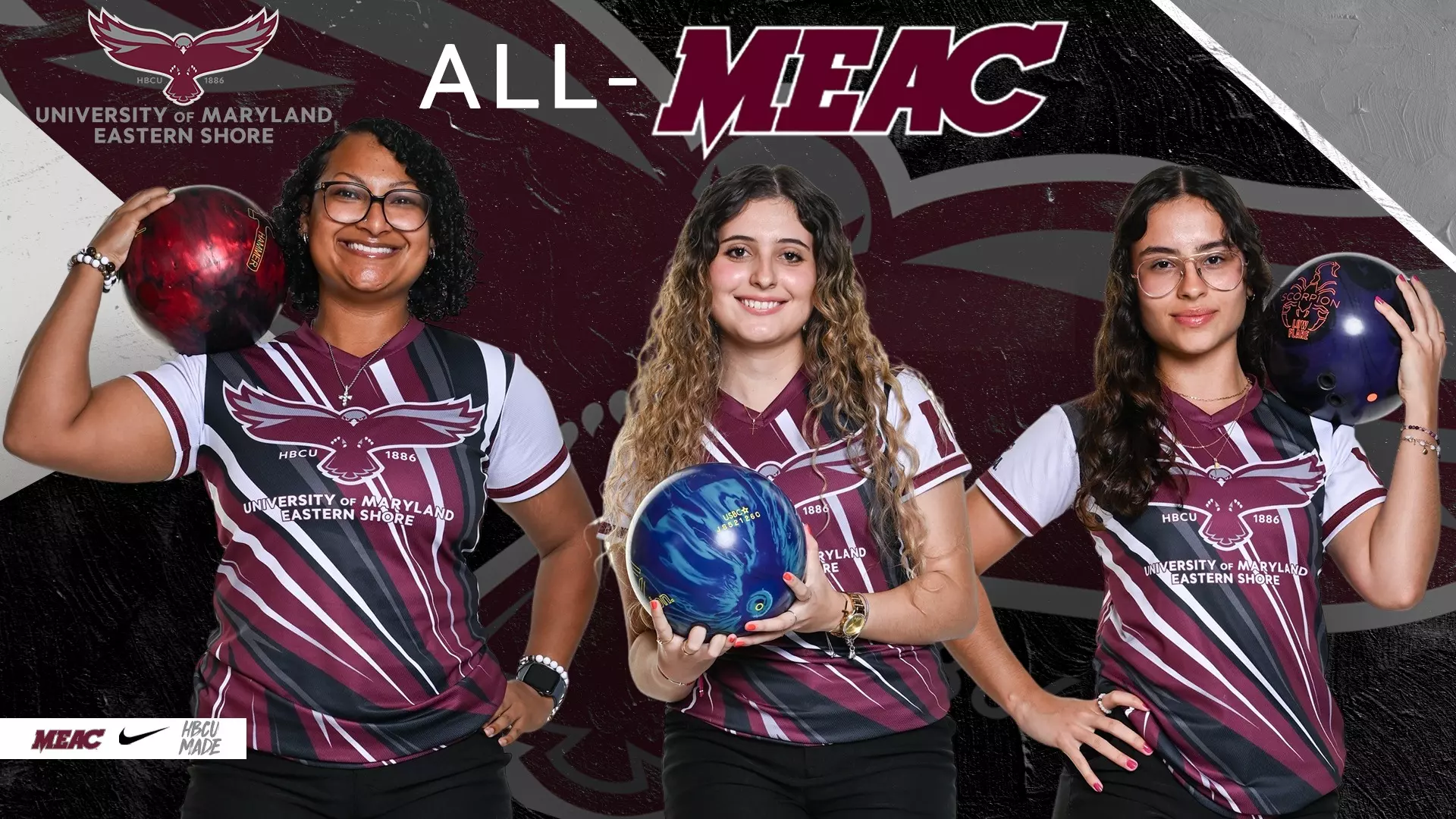 Three Hawks Bowlers Named to All-MEAC Team