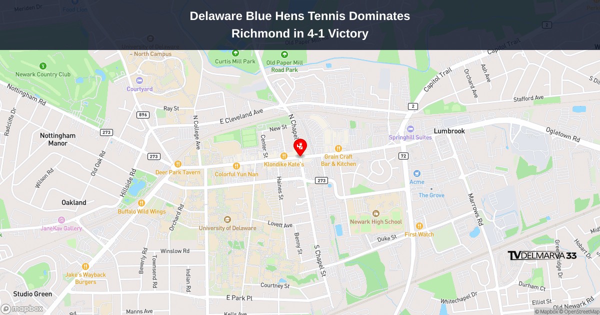 Delaware Blue Hens Tennis Dominates Richmond in 4-1 Victory