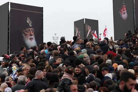 Thousands Mourn Georgian Patriarch After Nearly 50 Years of Leadership