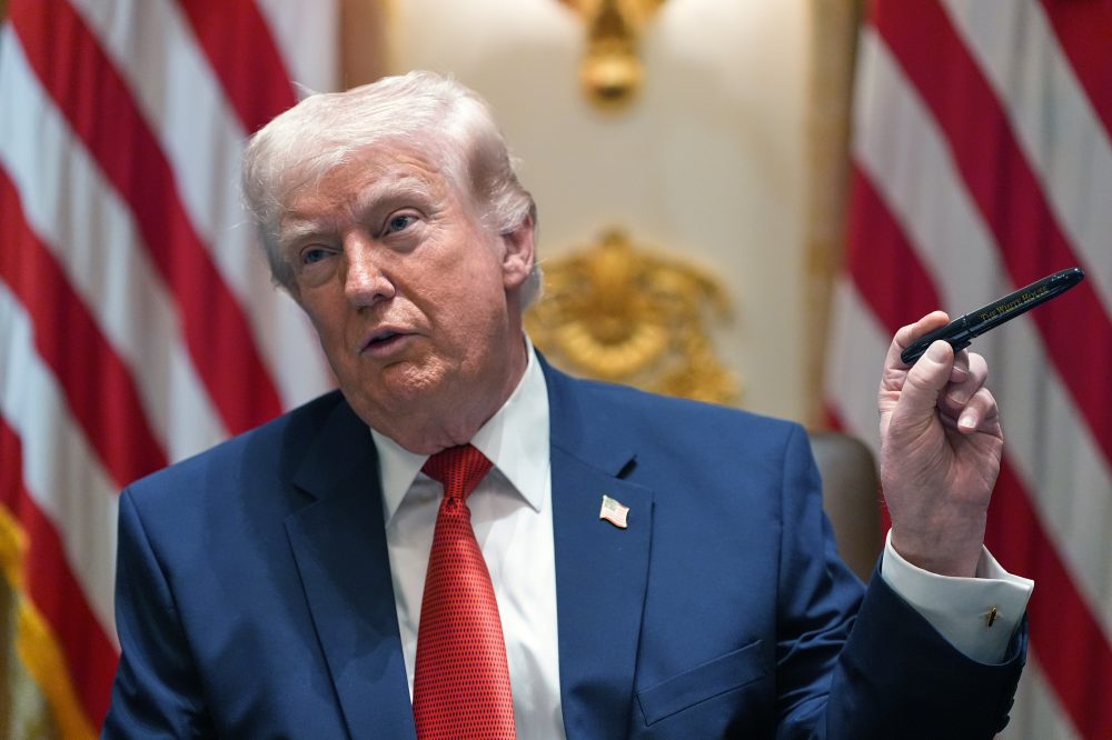 President Trump Goes on Sharpie Tangent During Cabinet Meeting on Iran Crisis