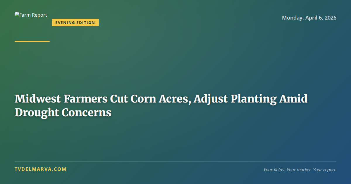 Midwest Farmers Cut Corn Acres, Adjust Planting Amid Drought Concerns