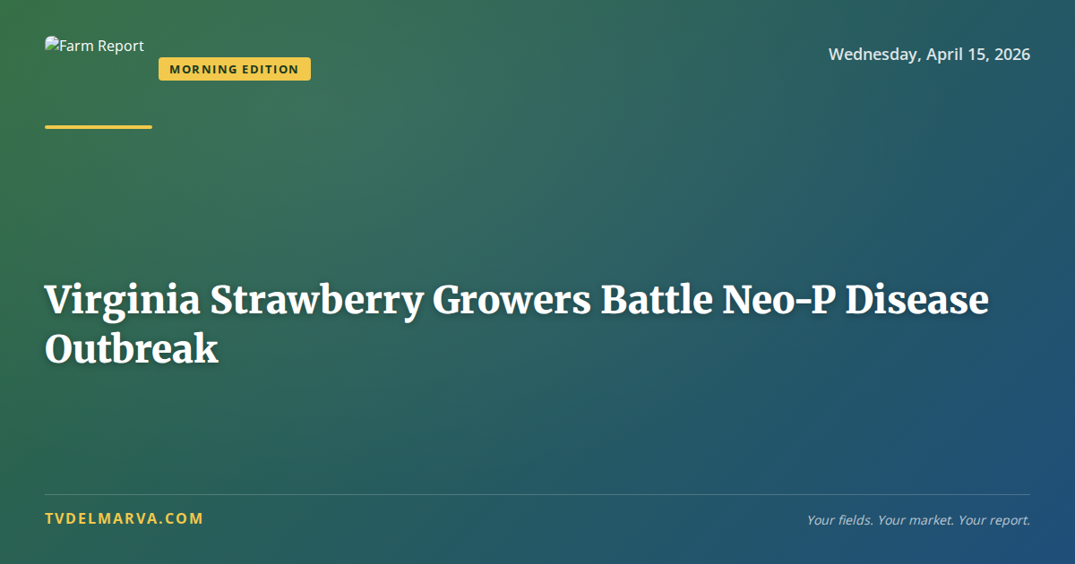 Virginia Strawberry Growers Battle Neo-P Disease Outbreak