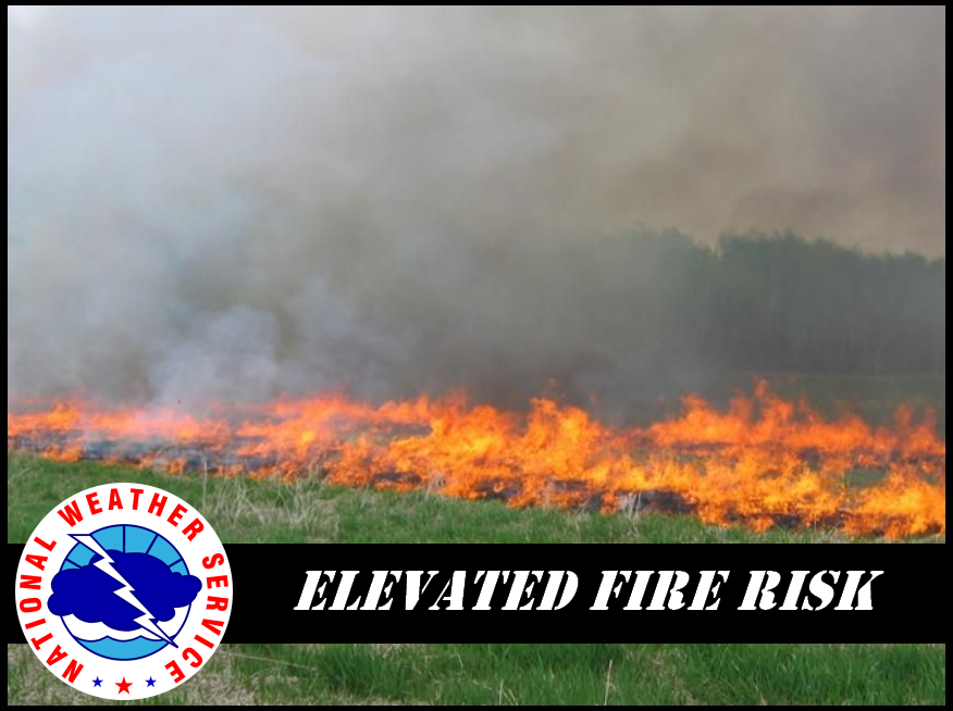 …ELEVATED RISK FOR FIRE SPREAD TODAY…