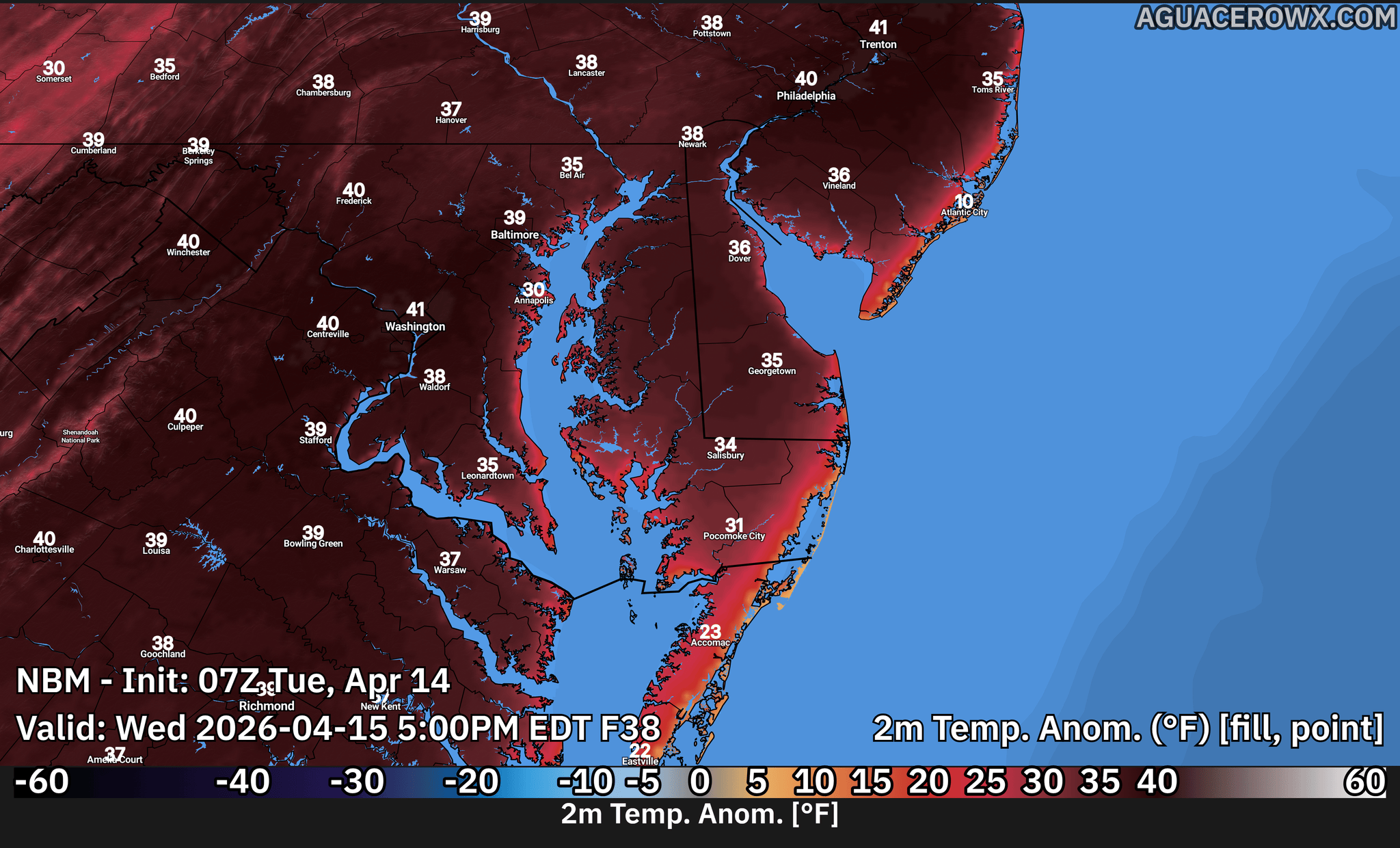 Record Warmth Targets Delmarva This Week, First 90° Day Possible