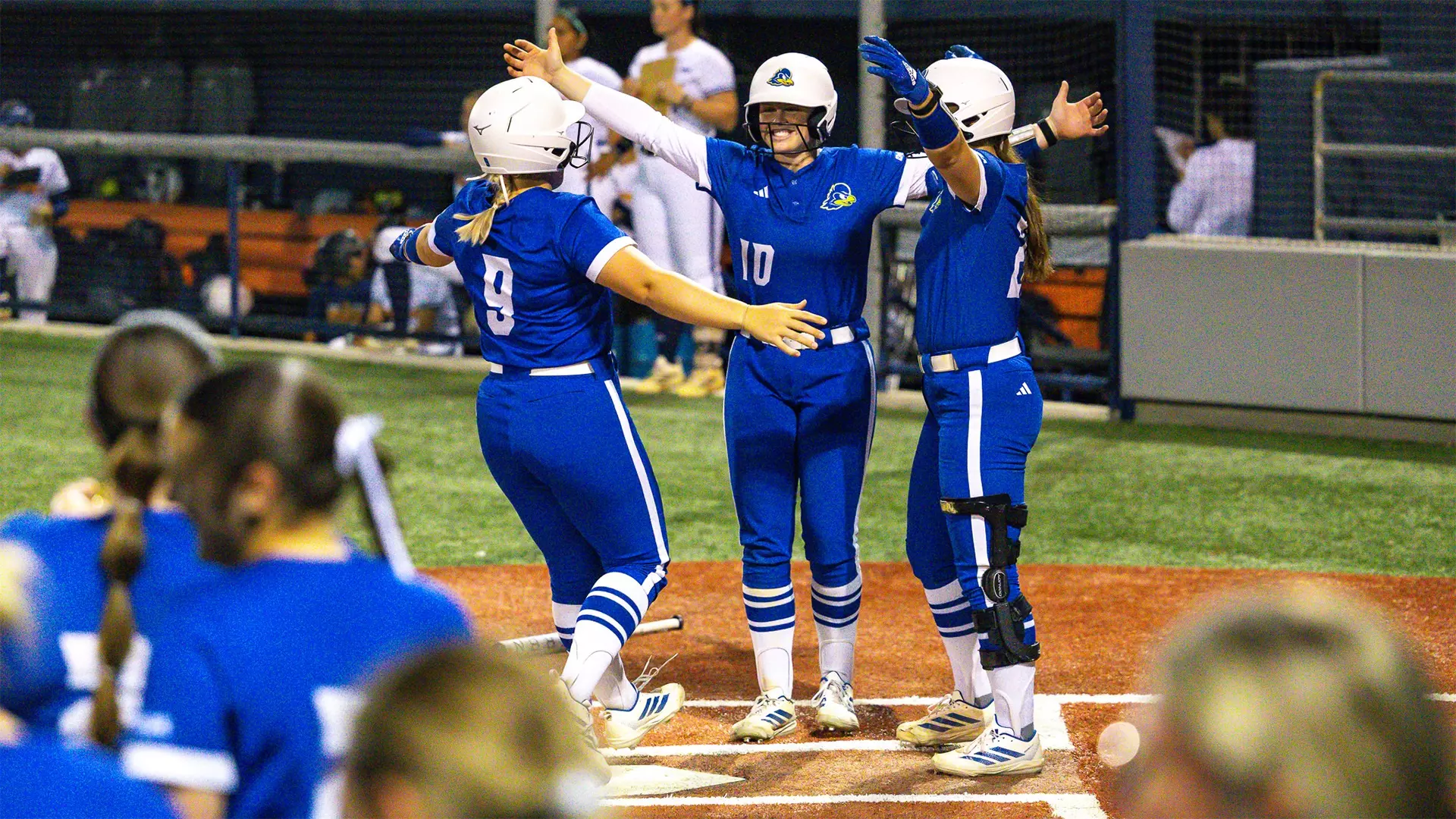 UD Softball’s Diamond Powers Blue Hens Past UTEP With Two-Homer Performance