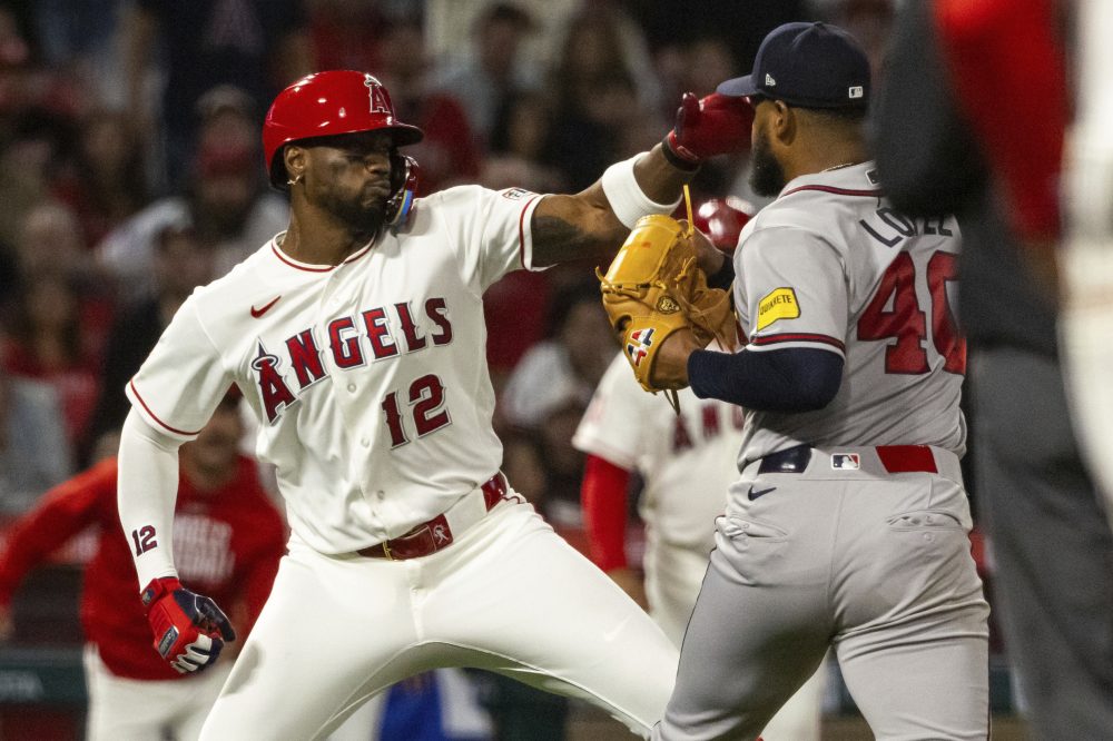 Atlanta Pitcher, Angels Slugger Ejected After On-Field Fight in California