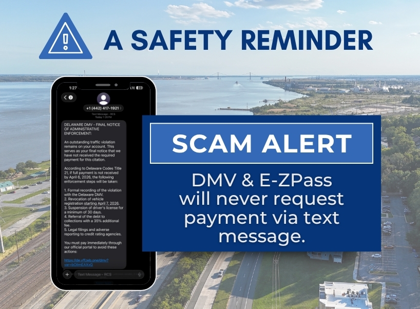 Delaware DMV Warns Residents About Text Message Scam Targeting Drivers