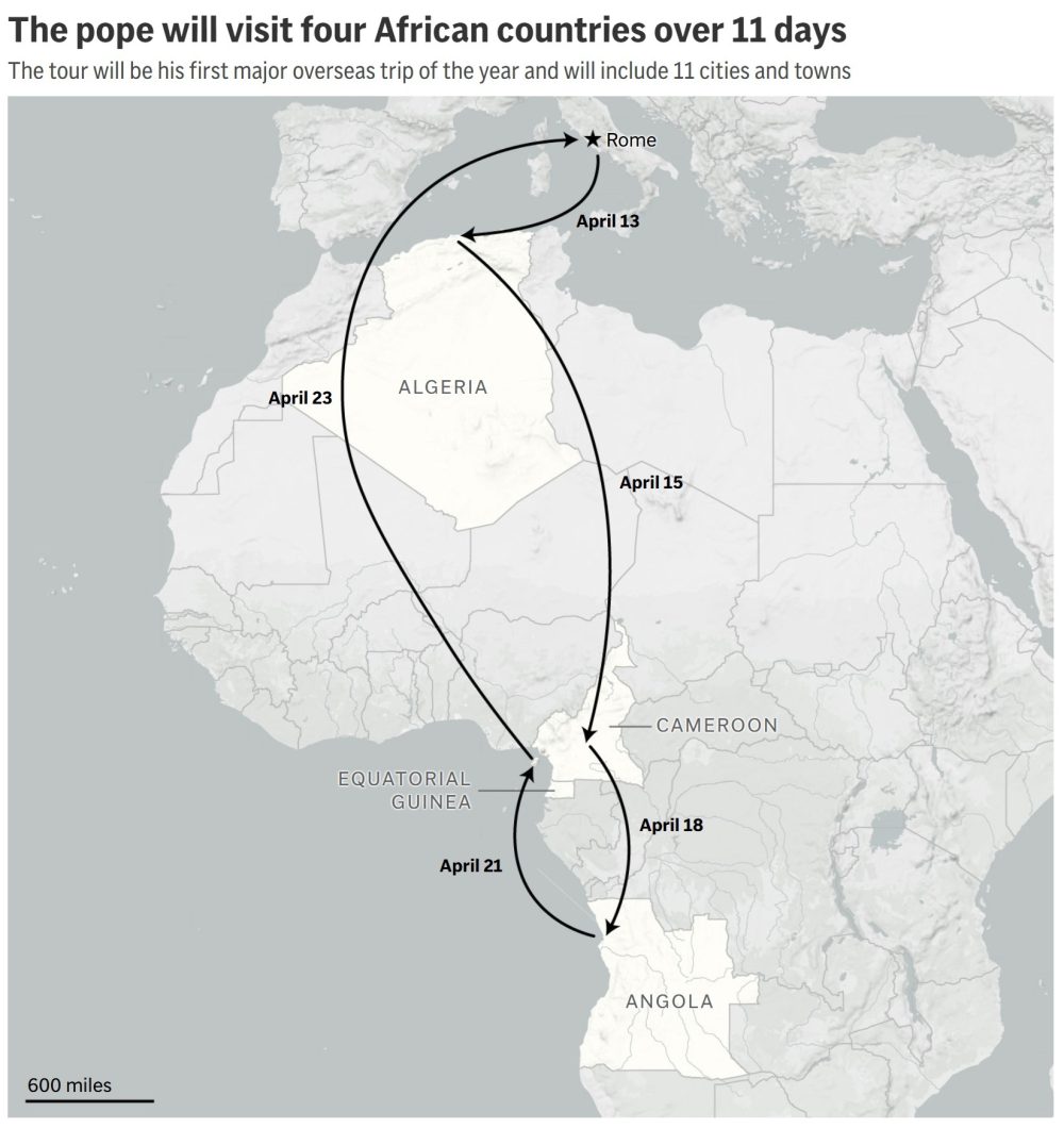 Pope Leo XIV Embarks on Complex 11-Day Journey Across Four African Nations