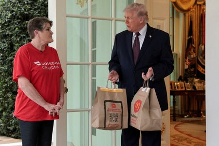 President Trump Receives McDonald’s Delivery at White House to Promote Tax Policy