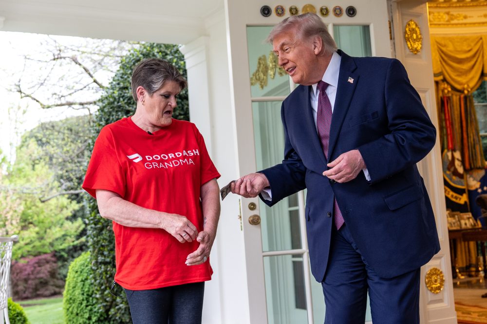 President Trump Hands DoorDash Driver $100 Tip During Oval Office McDonald’s Delivery