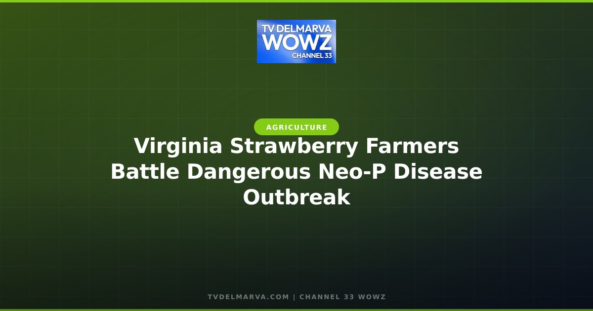 Virginia Strawberry Farmers Battle Dangerous Neo-P Disease Outbreak