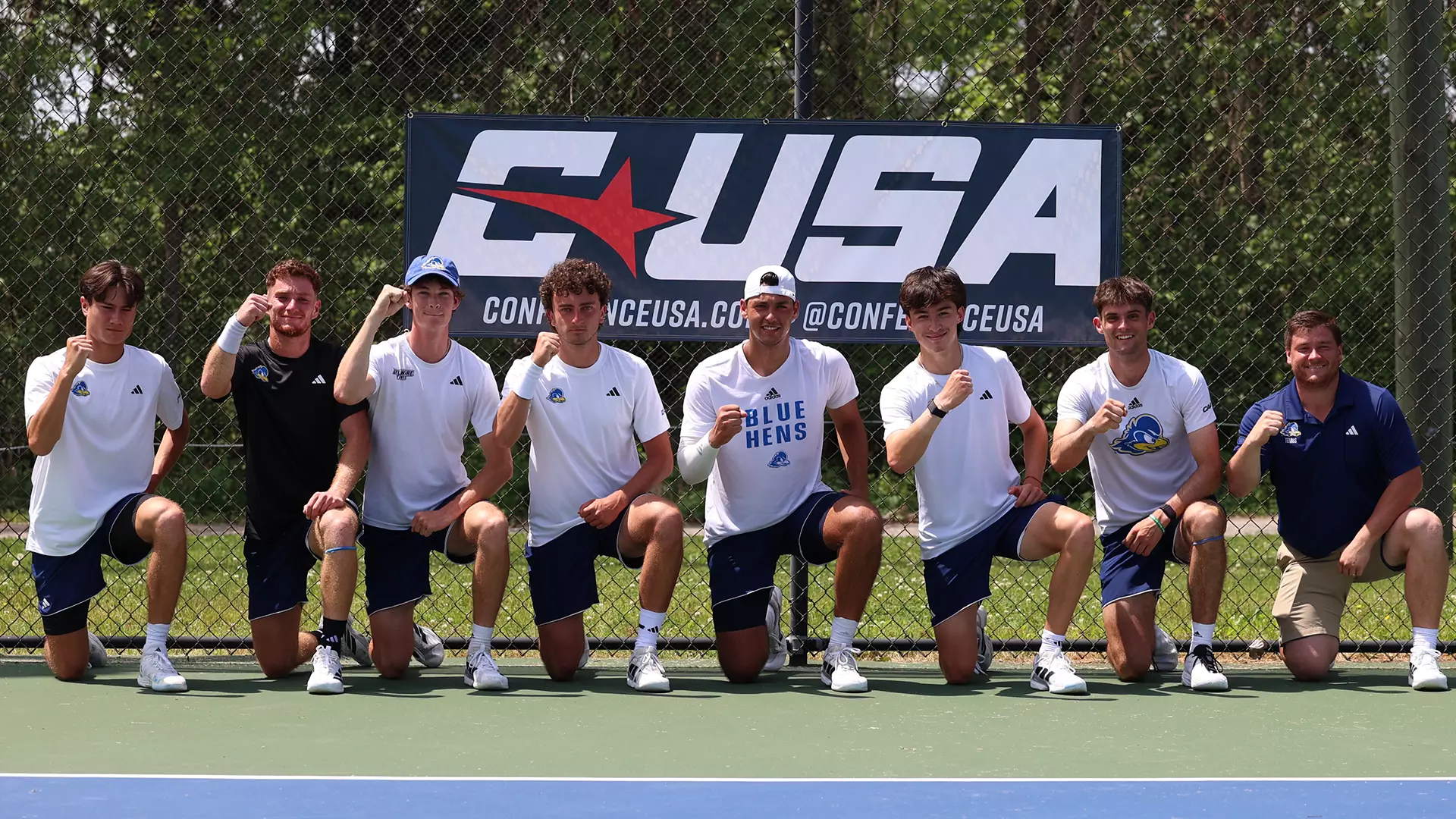 Delaware Men’s Tennis Upsets Kennesaw State, Advances to Conference Semifinals