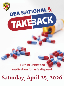 Maryland Police Hosting Drug Take-Back Event This Saturday