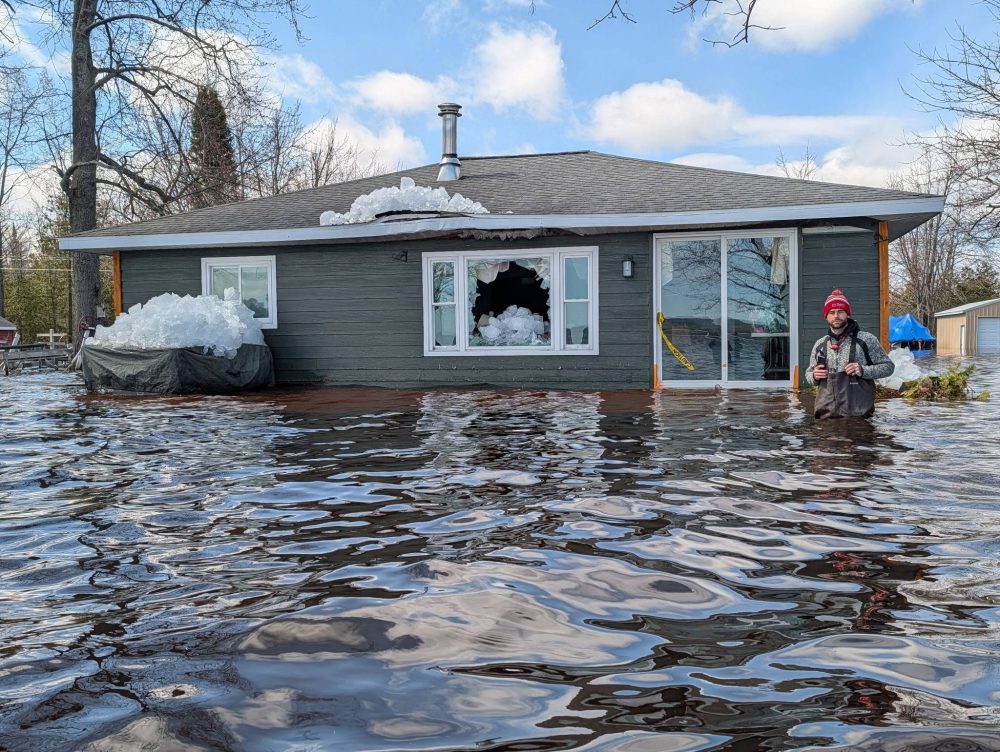 Massive Ice Chunks Smash Through Michigan Homes During Severe Flooding