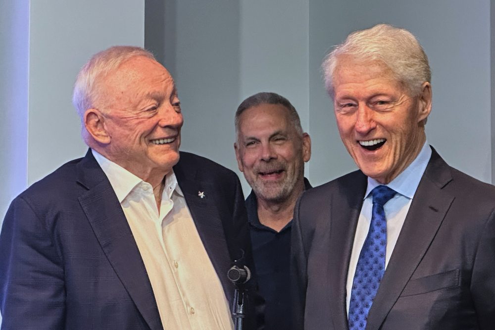 Former President Clinton Surprises Cowboys Owner at NFL Draft Event