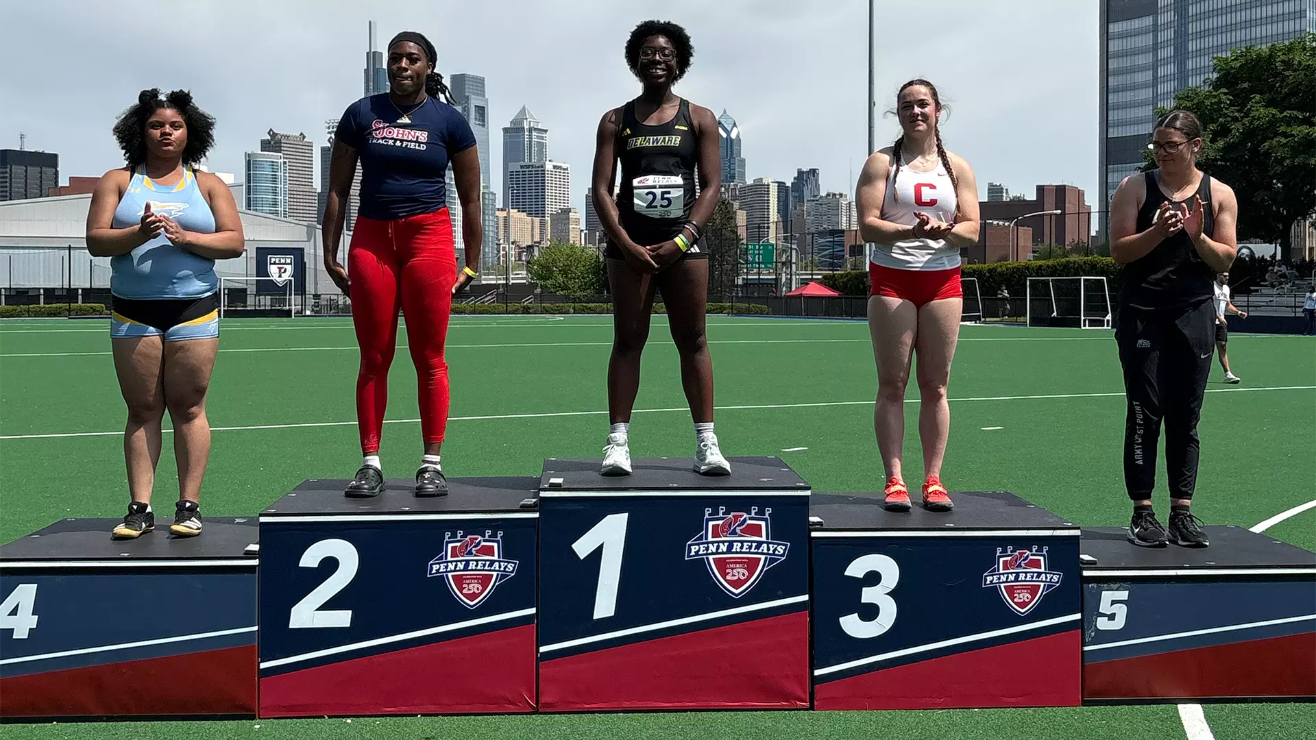 UD’s Ayeni Takes Gold in Shot Put at Penn Relays