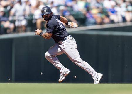 Yankees’ Jasson Dominguez Injured After Taking Pitch to Elbow vs Rangers