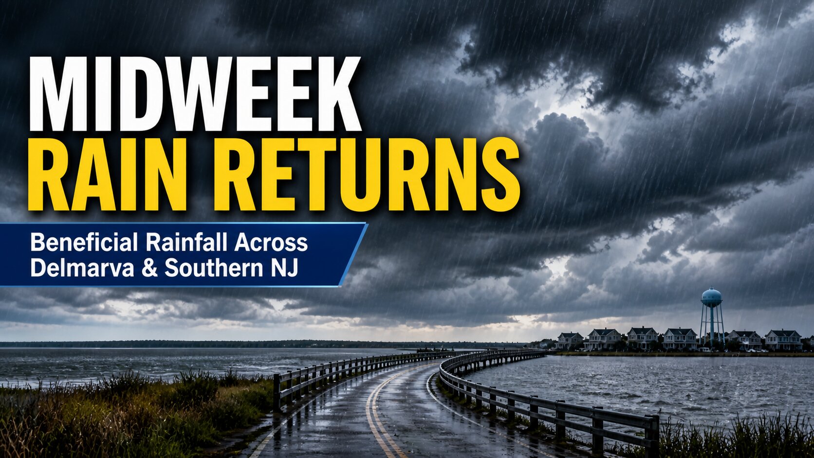 Beneficial Rain Arrives Midweek Across Delmarva, Southern New Jersey, and Maryland Western Shore