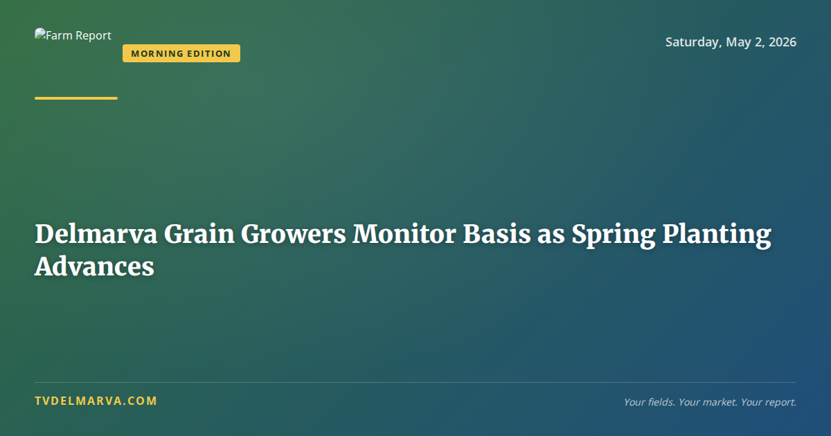 Delmarva Grain Growers Monitor Basis as Spring Planting Advances