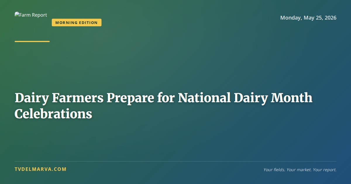 Dairy Farmers Prepare for National Dairy Month Celebrations