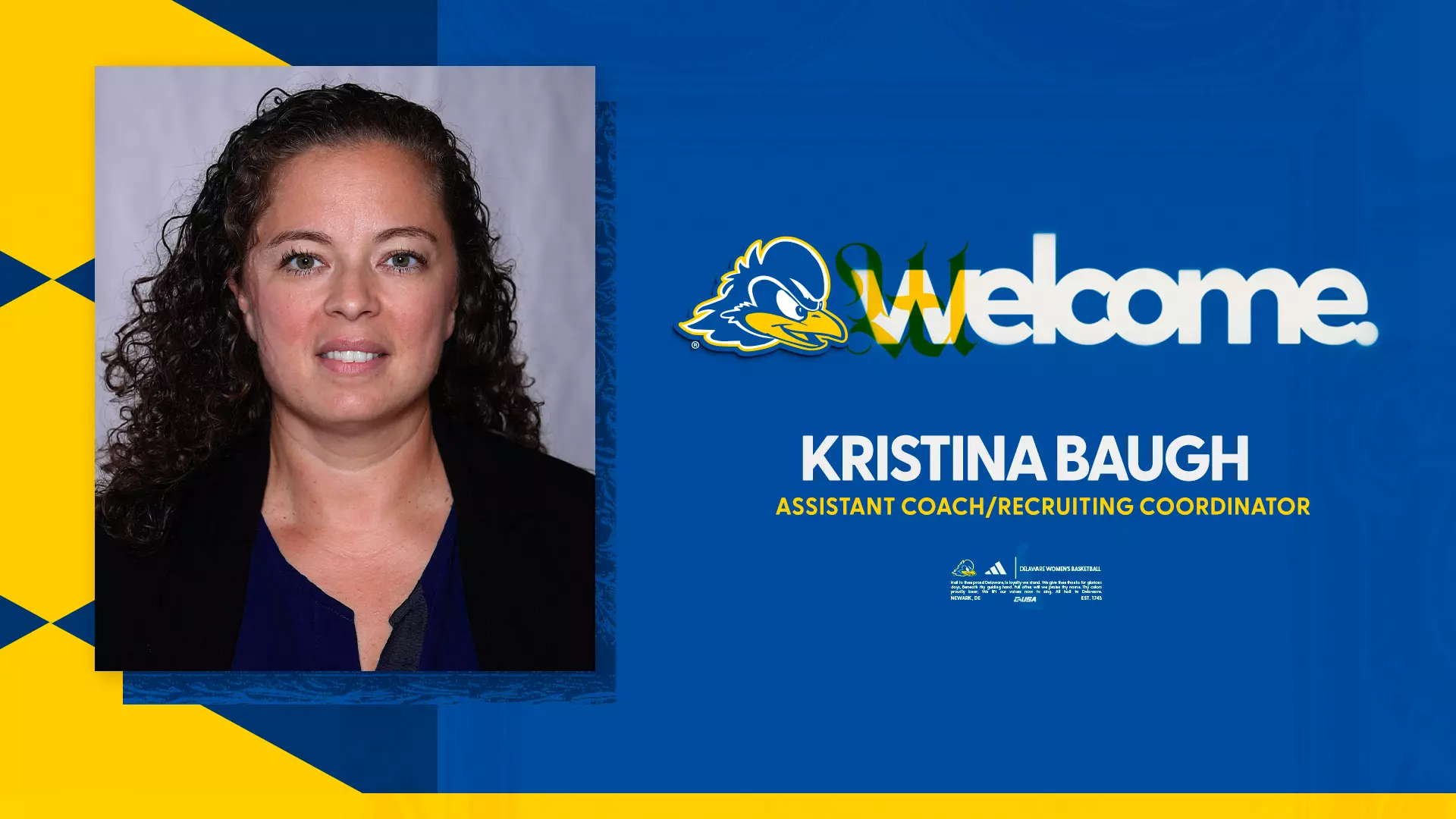 UD Women’s Basketball Adds Kristina Baugh to Coaching Staff