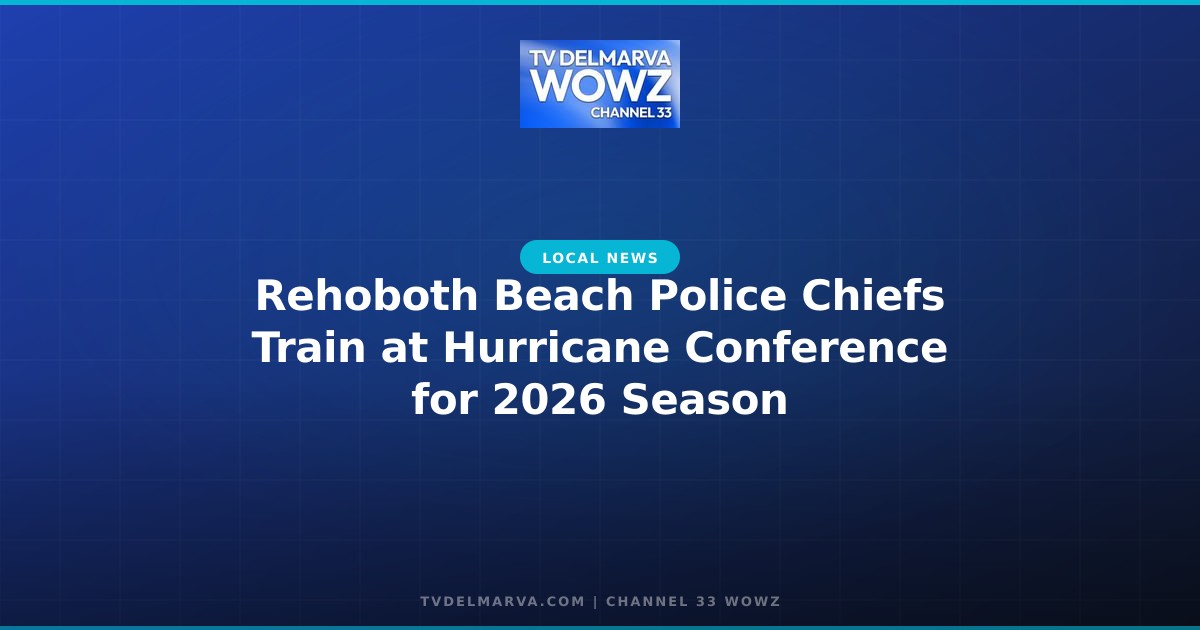 Rehoboth Beach Police Chiefs Train at Hurricane Conference for 2026 Season