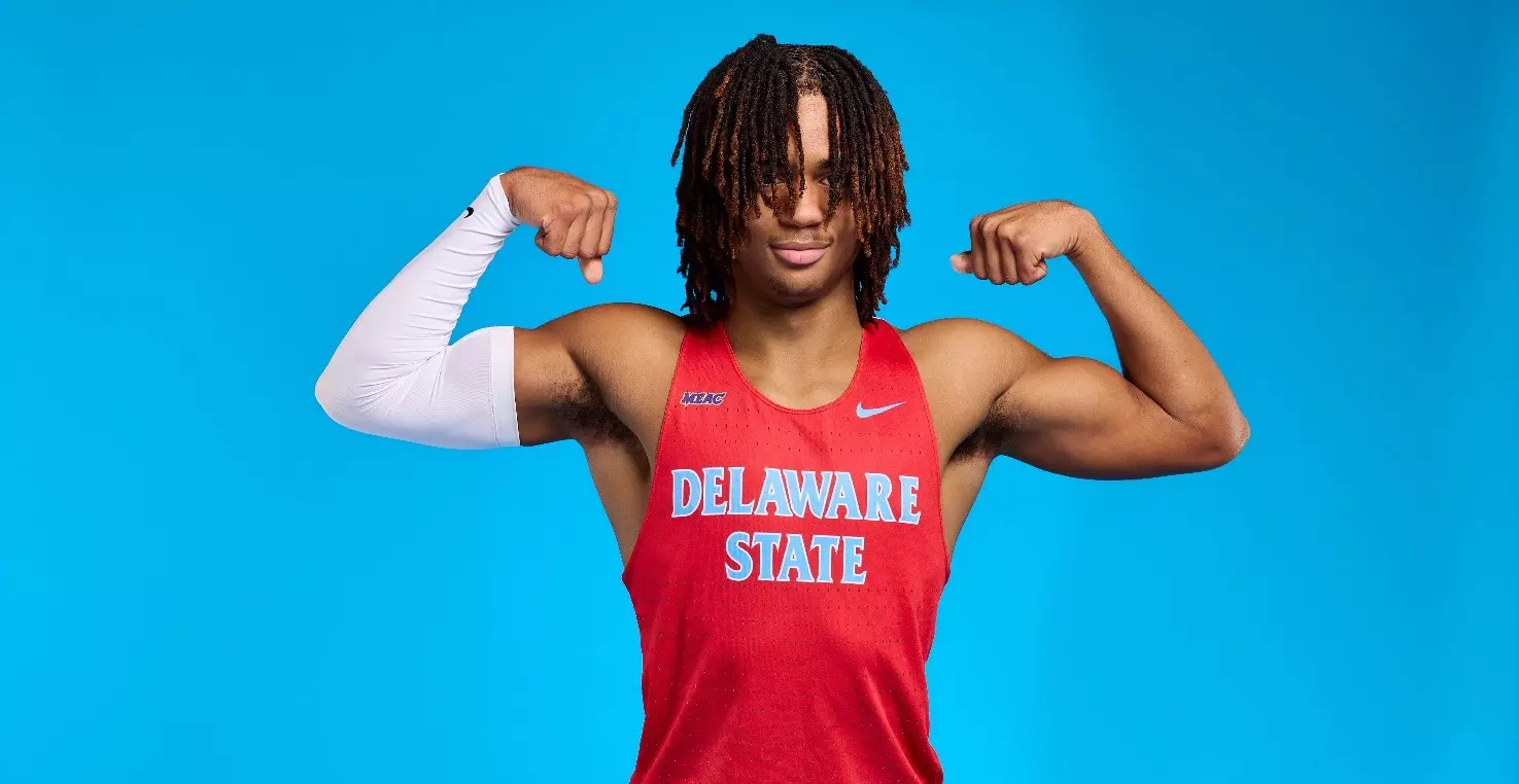Delaware State Track Star Takes First at Princeton’s Elite Invitational