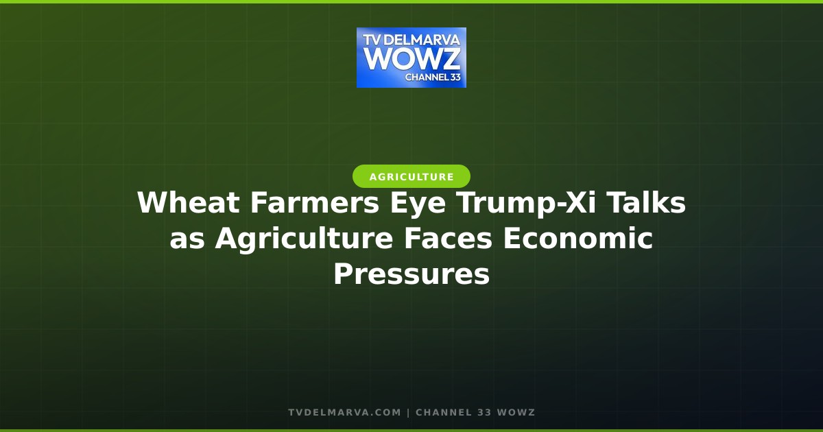 Wheat Farmers Eye Trump-Xi Talks as Agriculture Faces Economic Pressures