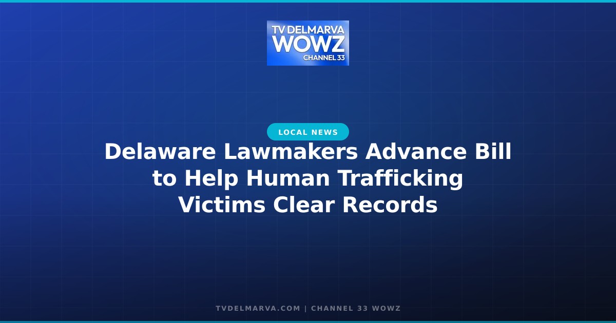 Delaware Lawmakers Advance Bill to Help Human Trafficking Victims Clear Records