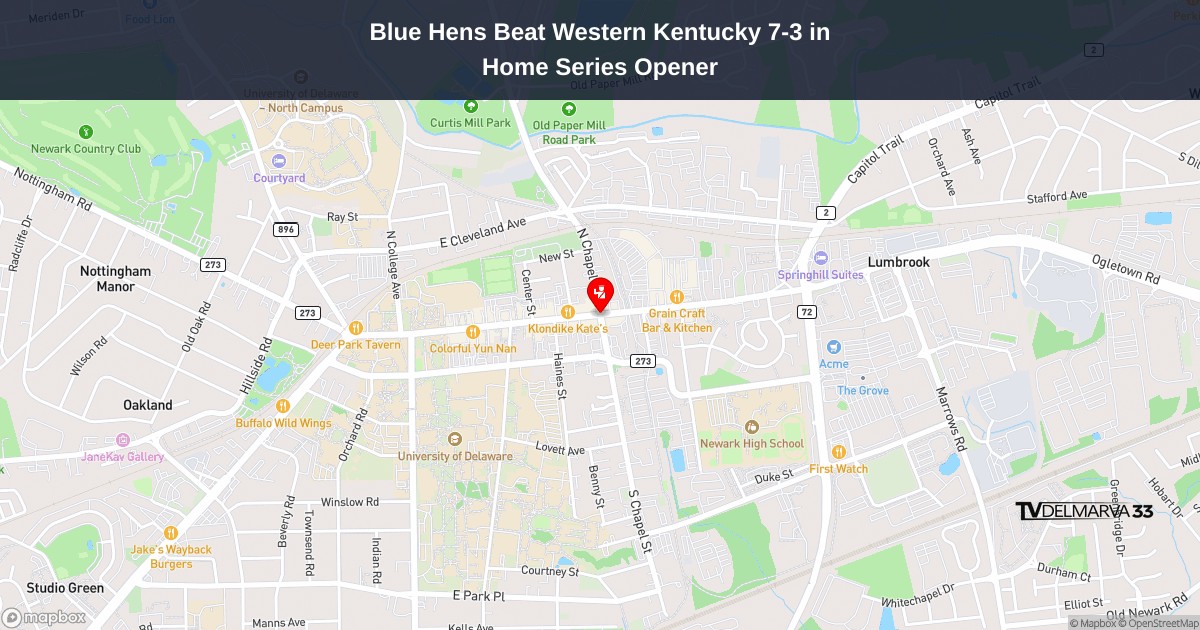 Blue Hens Beat Western Kentucky 7-3 in Home Series Opener