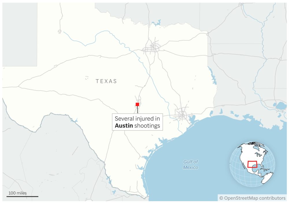 Three Juveniles Arrested After Weekend Shooting Spree in Austin, Texas