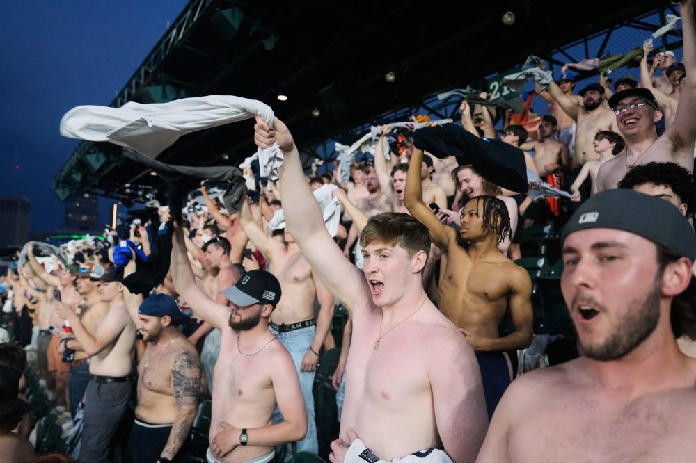 “Tarps Off” Movement Has Baseball Fans Going Shirtless Across MLB Stadiums