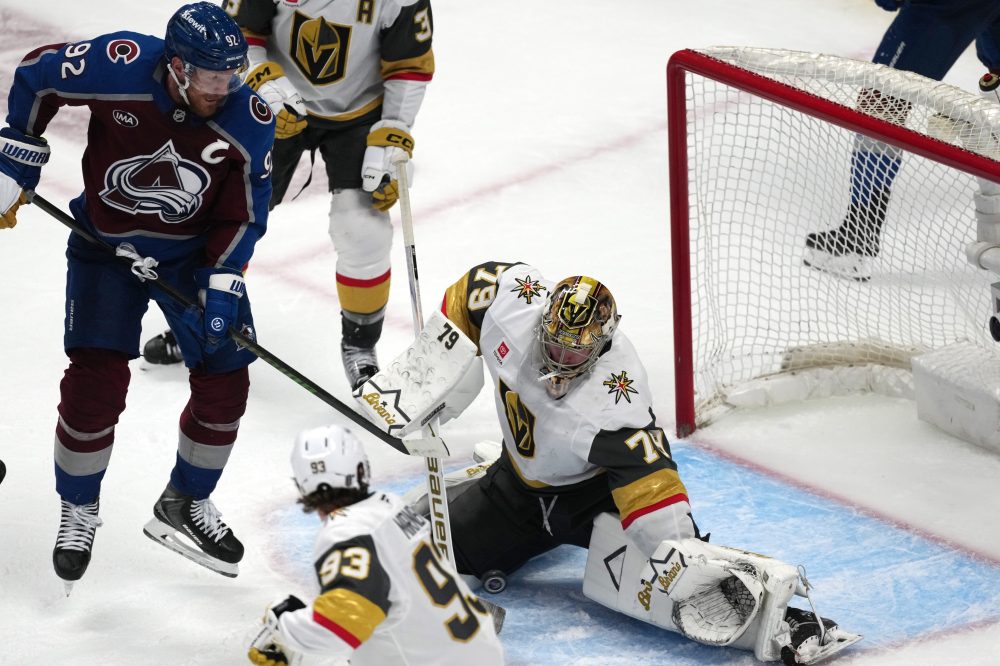 Goalie Carter Hart leads Vegas to playoff victory after overcoming scandal
